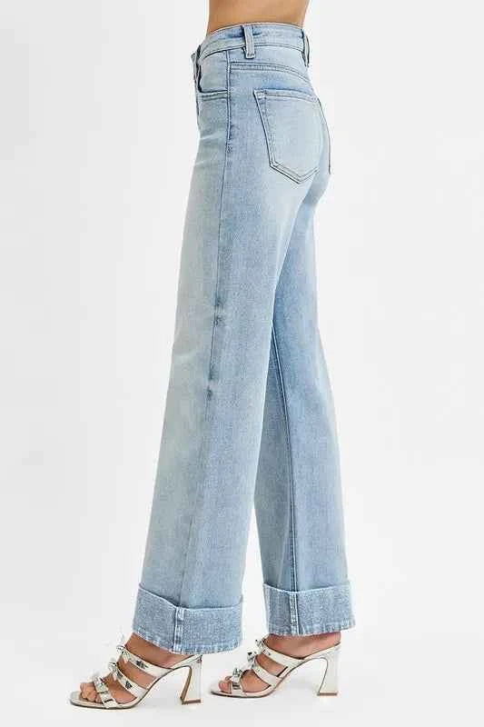 RISEN Full Size Tummy Control High Rise Ankle Wide Cuffed Jeans Plus Size 71b19ec1-0f2e-4f66-81e3-56ca94cc095e-Max-Origin
