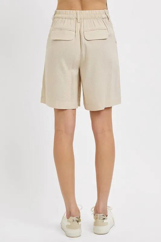 High Rise Pleated Front Shorts 71c4fe04-7a4f-4ede-8e78-0893fad1e59d-Max