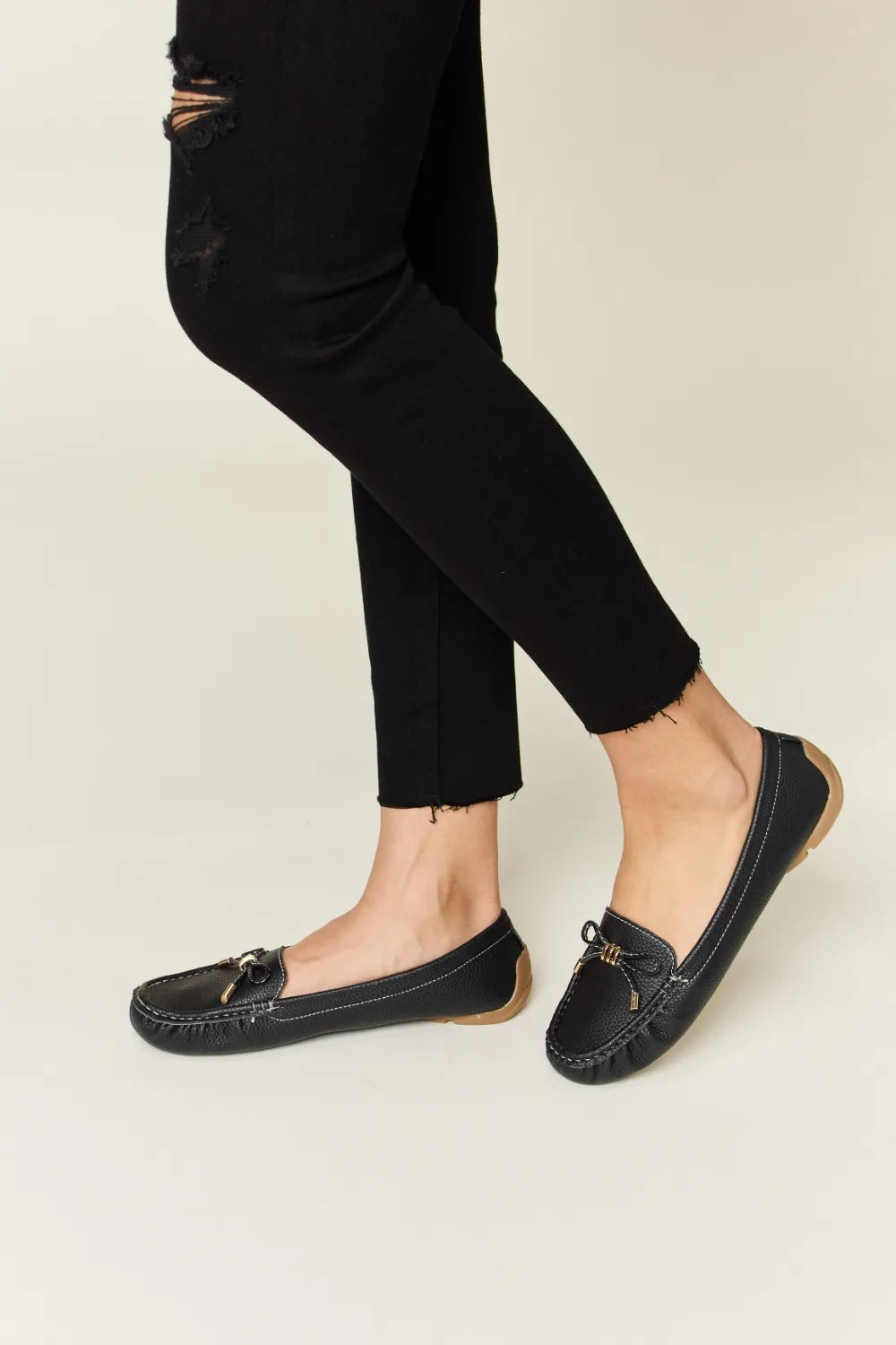 Forever Link Slip On Bow Flats Loafers 71c90559-885f-429b-9849-516b57e8c794-Max