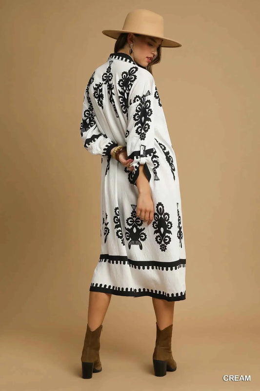 Abstract Print Midi Dress 71ccb80a-d30c-4635-82b7-f832040233b2-Max-Origin