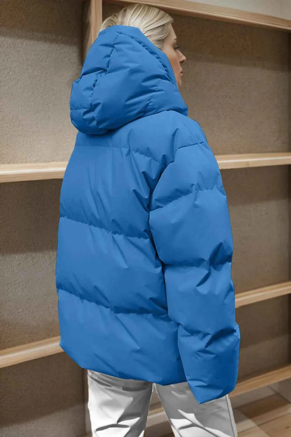Pocketed Zip Up Hooded Puffer Jacket 71d61b1e-0793-4dae-96e9-f6699e78b456-Max
