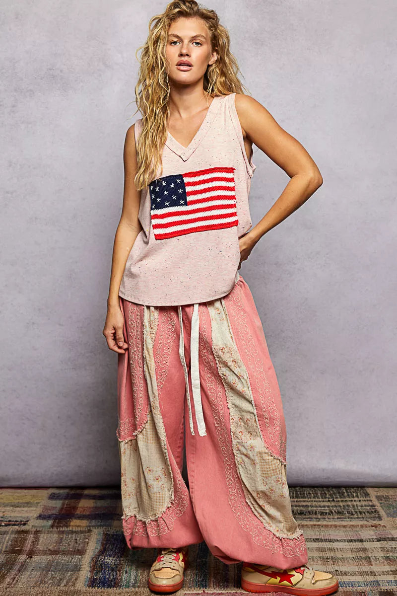 POL V-Neck Ribbed Tank with American Flag Patch and Star Back Patch 71edd102-fa3c-4eb8-b4ed-122c1d19bbcb-Max-Origin