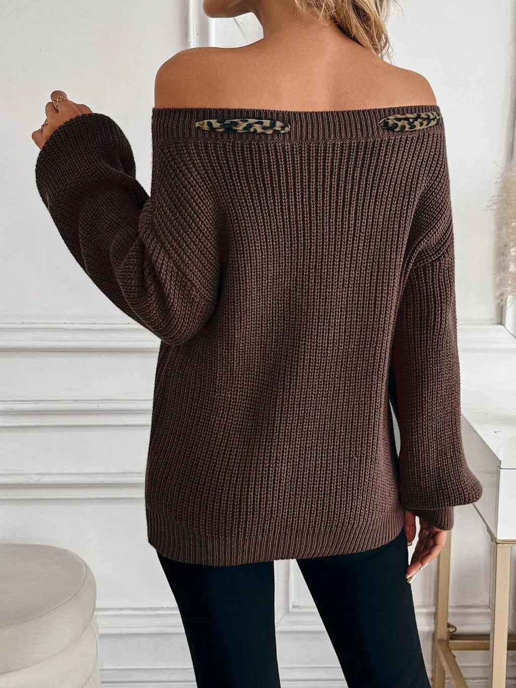 Leopard Bow Dropped Shoulder Sweater 7218050764094cb88d6993f61eb6e135-Max-Origin