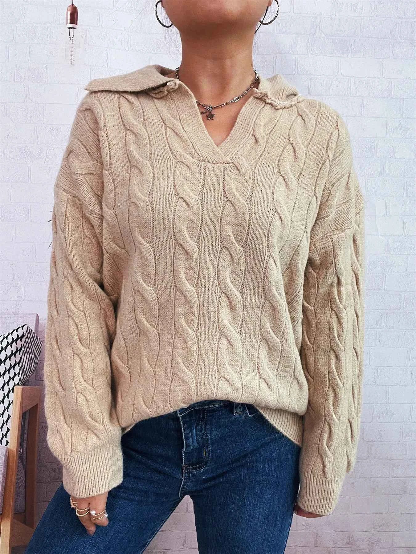 Cable Knit Johnny Collar Sweater 7246af59ee774b3bb9e58fb243afe4c6-Max-Origin