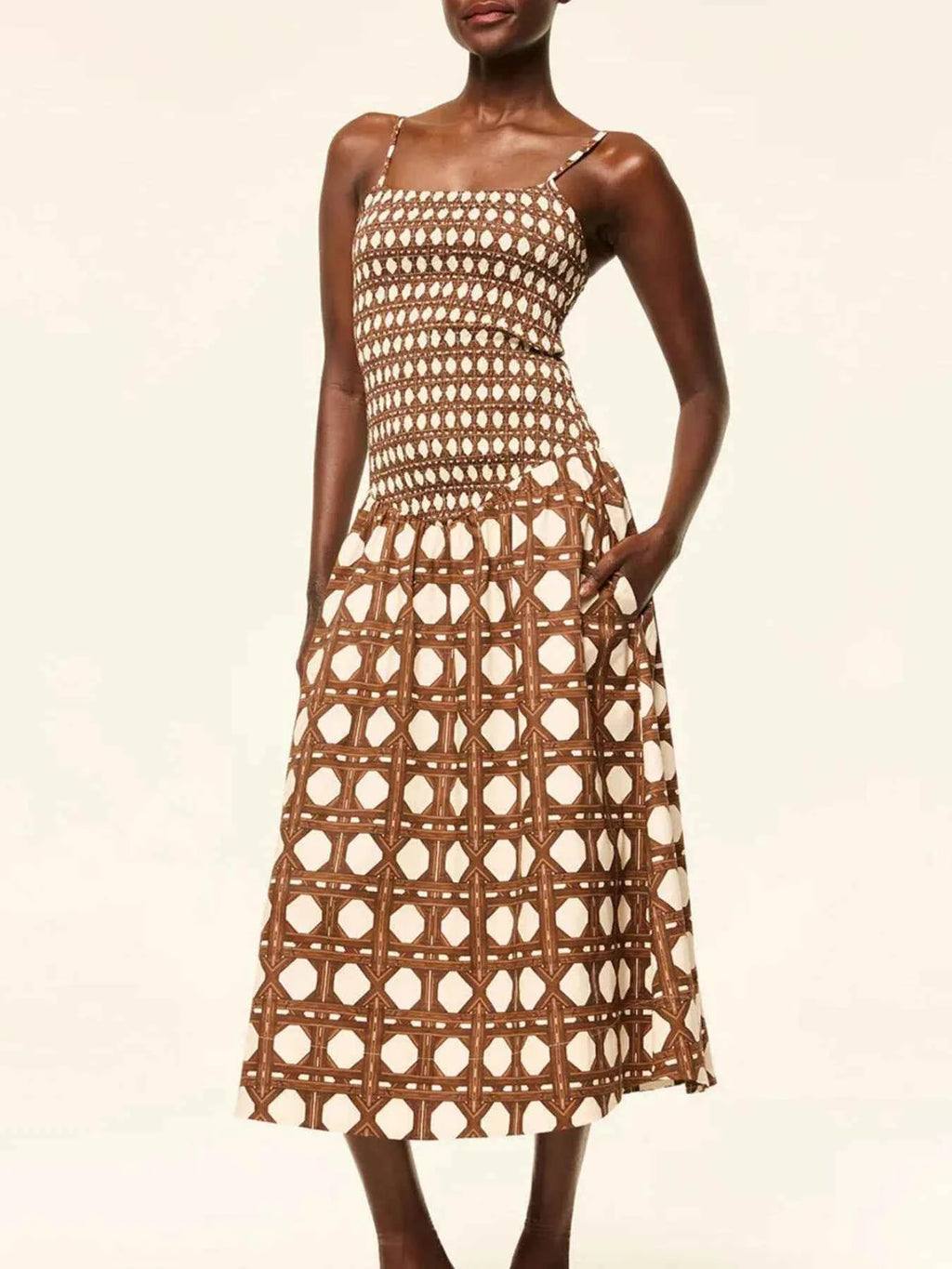 Geometric Pattern Cami Midi Dress 724846c4-afb9-4061-9885-bb074b6862e5-Max-Origin