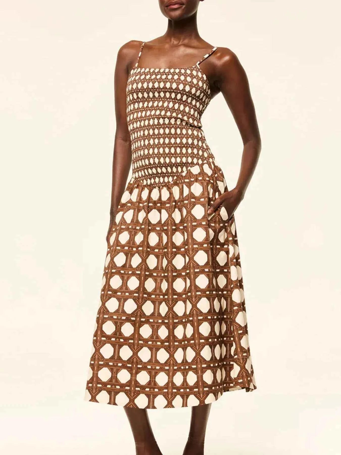 Geometric Pattern Cami Midi Dress 724846c4-afb9-4061-9885-bb074b6862e5-Max-Origin