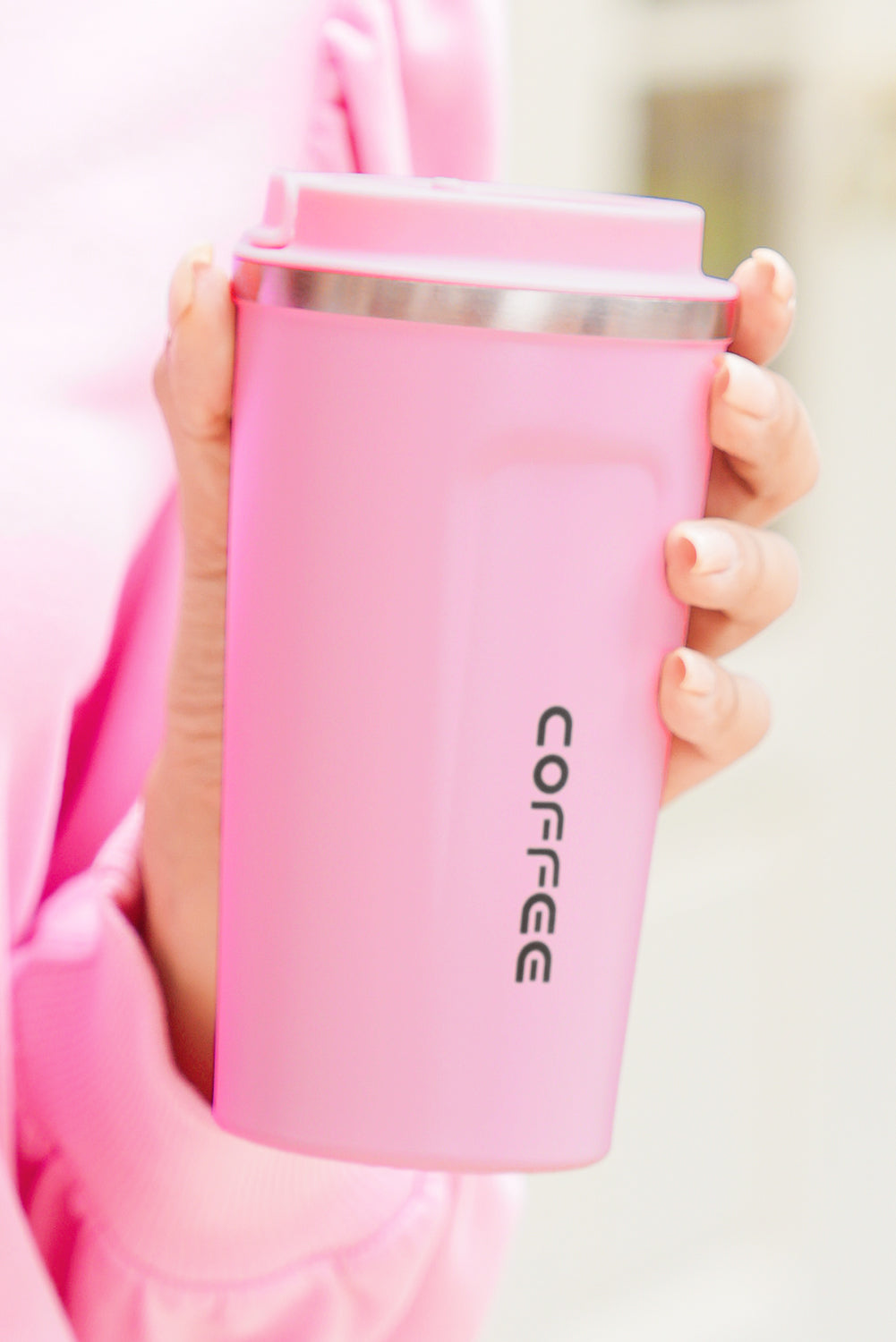 Pink Portable Travel Insulated Coffee Tumbler Cup 72592c9cdf2ad8f1