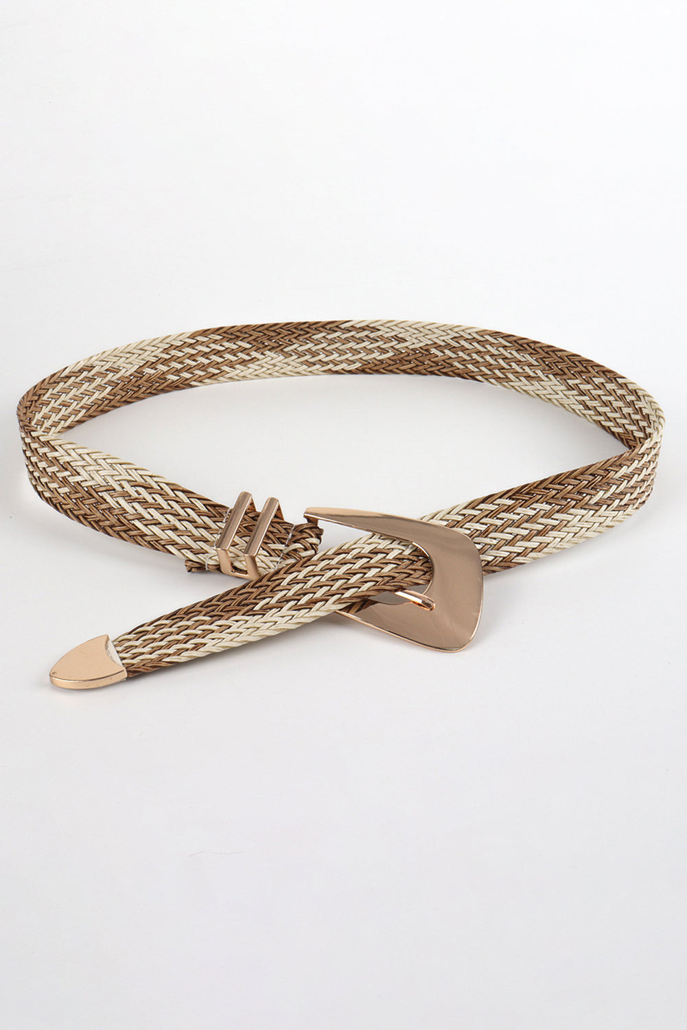 Camel Bohemian Woven Thin Waist Belt 725c48f3f5bbe08c