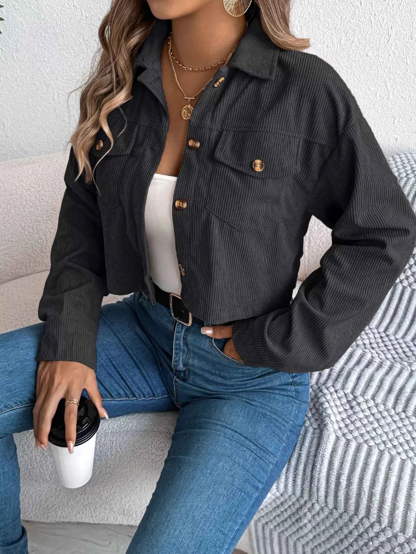 Corduroy Button-Up Dropped Shoulder Jacket 725fea39-d513-4e34-b5ac-00f48ea7b888-Max-Origin