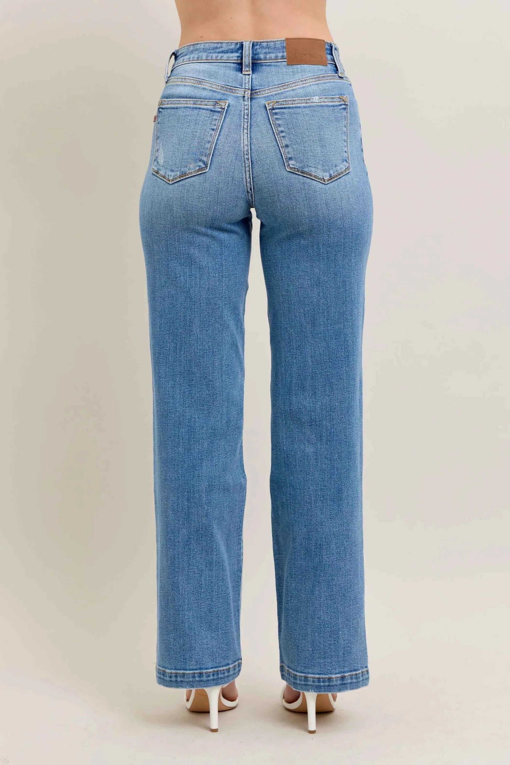 Judy Blue Full Size High Waist Straight Jeans Plus Size 7279084138d2434cab391be8f2a60421-Max-Origin