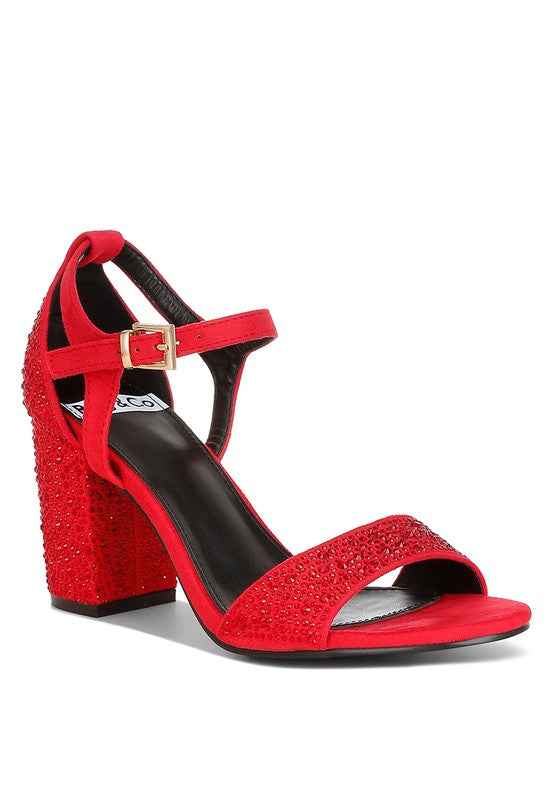 Navoli Rhinestones Embellished Sandals 72790e06-8f91-45fa-ae97-4bcba5c0d1a7