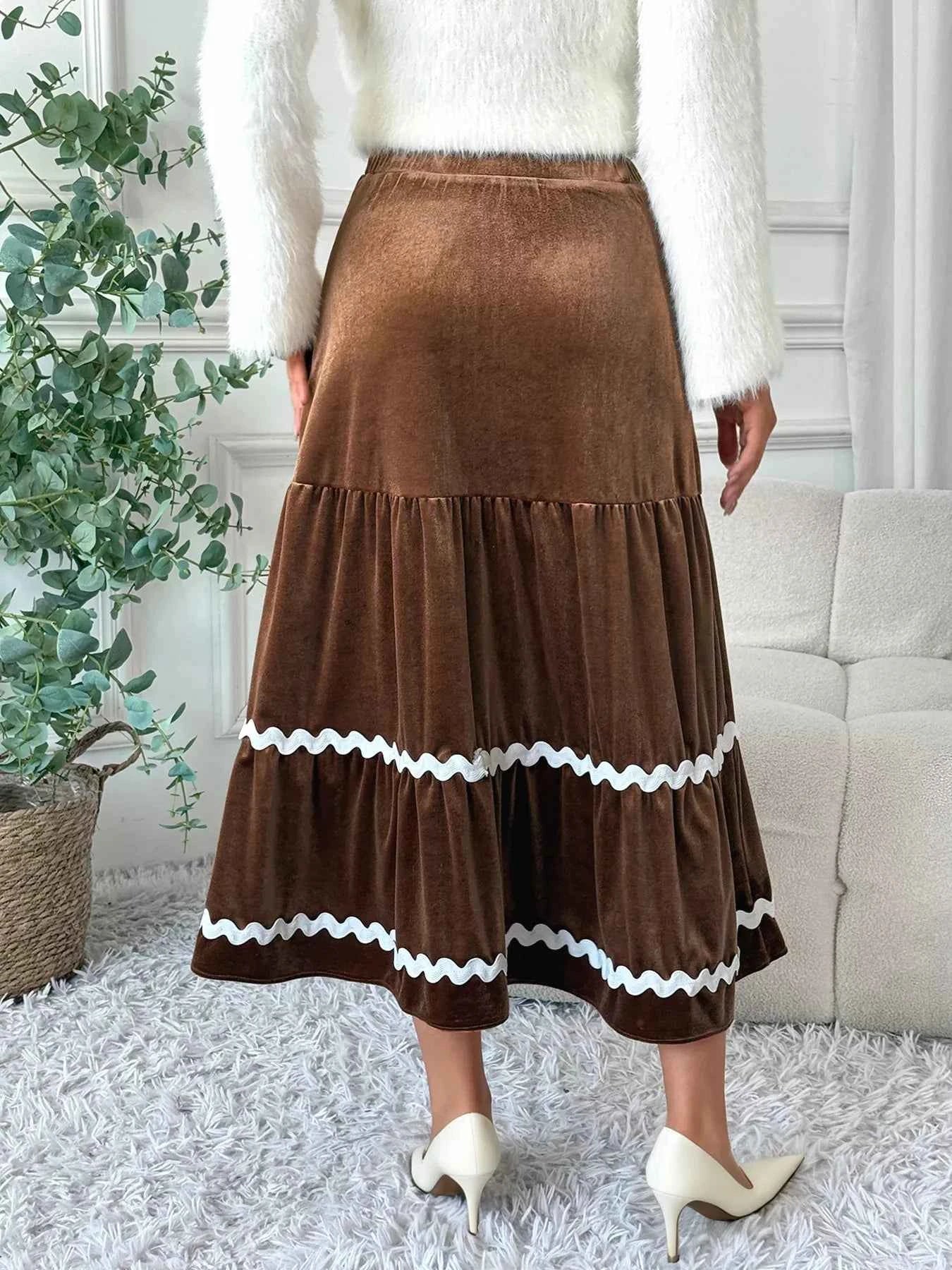 Velvet Tiered Midi Skirt 72a069108a664f44b7169c8cbac9e799-Max-Origin
