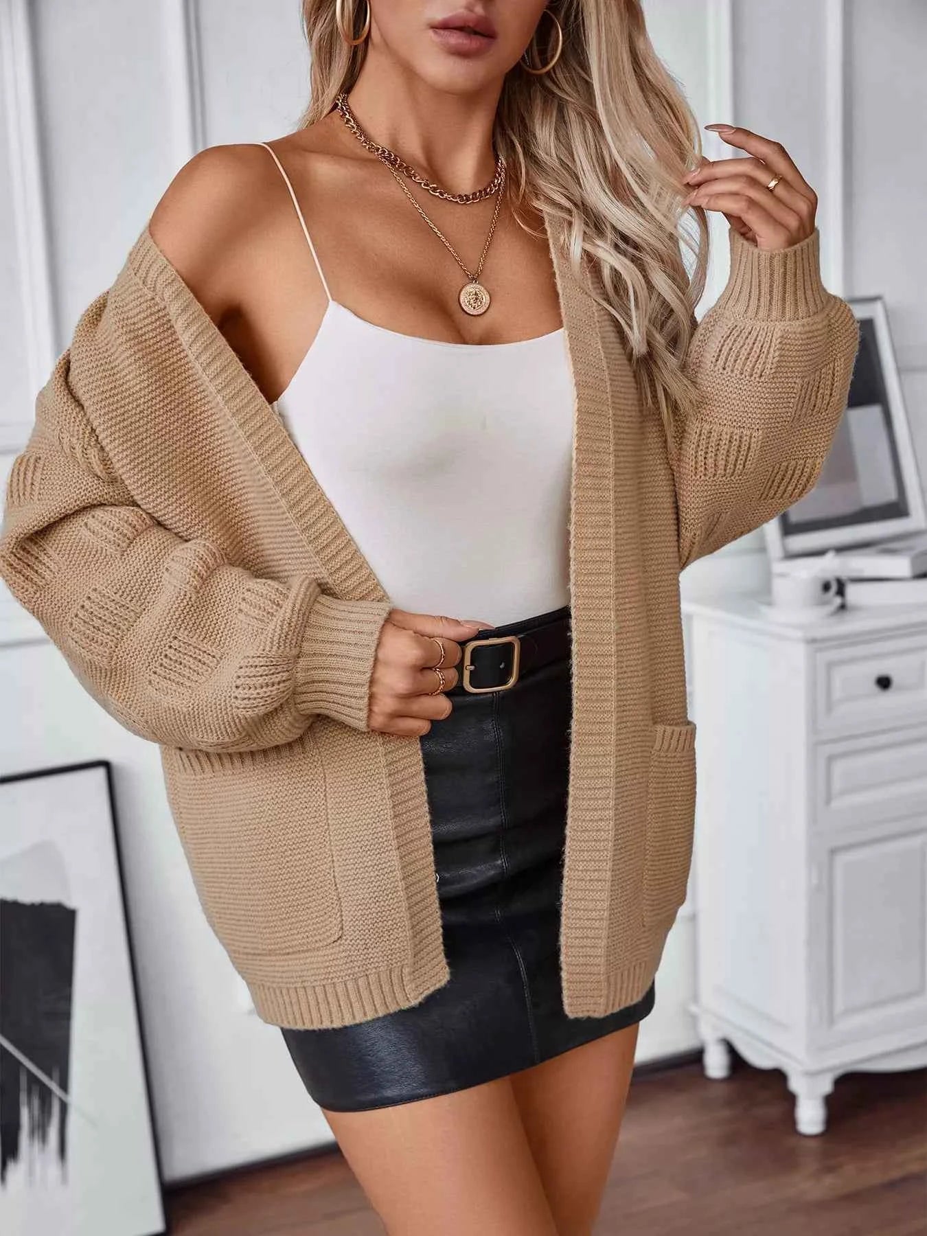 Textured Knit Open Front Cardigan 72c3dd66-c299-429a-925a-4fa15a2e1c0c-Max-Origin