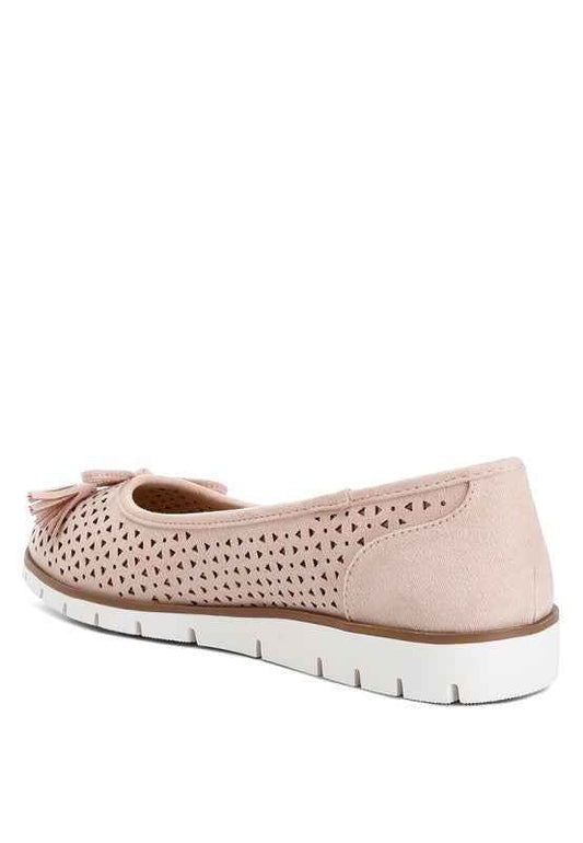 Pacer Perforated Leather Ballerinas 72c5ccbf-7c04-4542-ad9f-78d741914c62