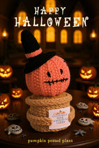 Carrot Cute Halloween Crochet Pumpkin Potted Doll Decor 72cb5a400c918e52