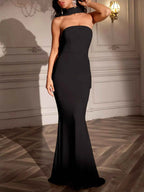 Tube Mermaid Maxi Dress with Scarf Detail 72cf9f5e4c734138b2eb0c778de396f7-Max-Origin