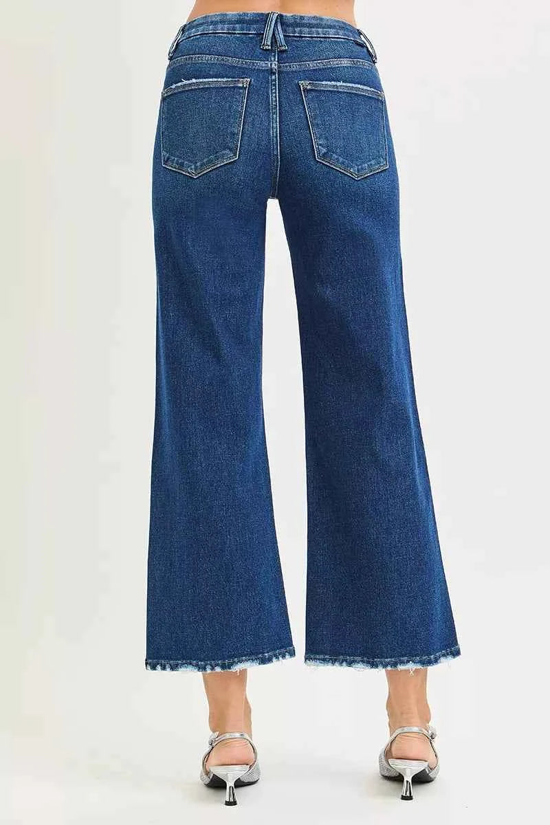 RISEN Tummy Control 4 Way Stretch High Rise Crop Wide Leg Jeans 73468d6e9e0043e4b4a3960a8715965b-Max-Origin