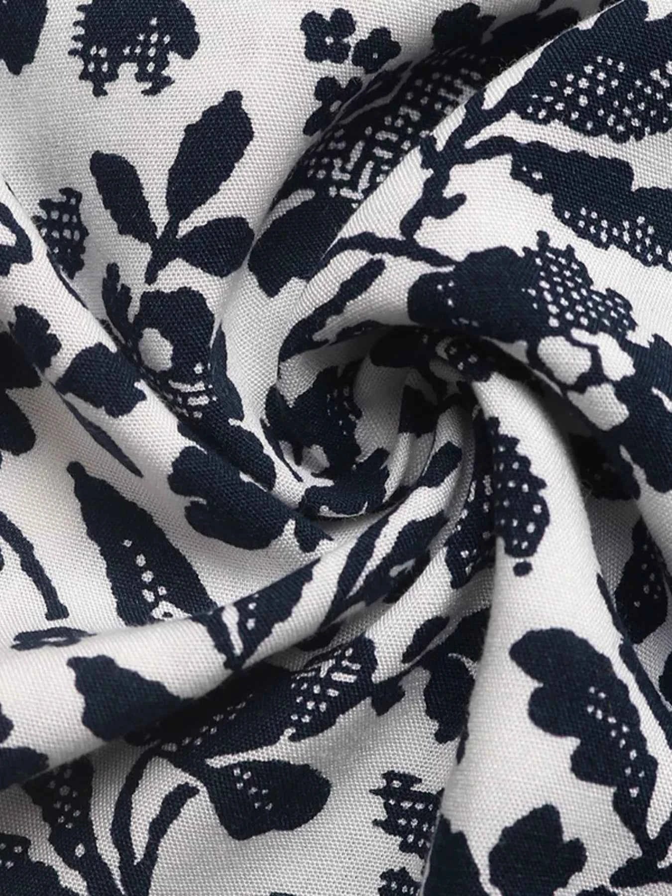 Printed Tie Neck Long Sleeve Blouse 736239085ca64536affbfd0b6cd07535-Max-Origin