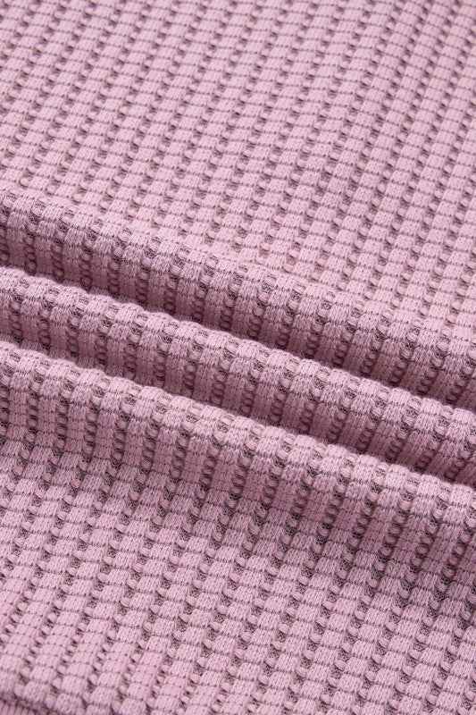 Solid Textured Knit Snap Button Collar Top 73660bfd-8b5c-4b5b-8639-b2994336b096