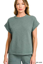 Zenana Cotton Slub Short Sleeve Tee and Pants Set 7377c78aecd94399a14c0393aca1359b-Max-Origin