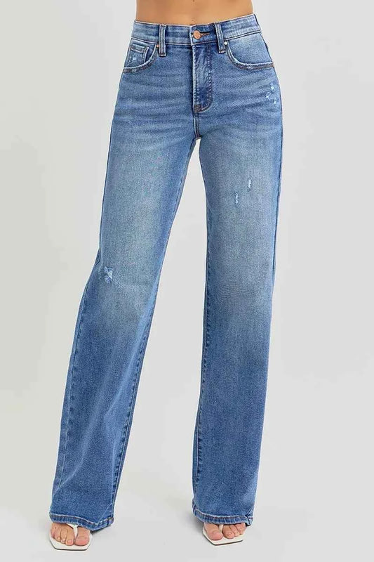 Full Size Tummy Control Elastic Band High Rise Wide Jeans Plus Size 738fa6a7d41a4a83ad8ff371b88835ca-Max-Origin