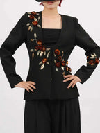 Embroidered Long Sleeve Blazer 73b4b5ad-37a5-439b-be10-4335f5959d05-Max-Origin