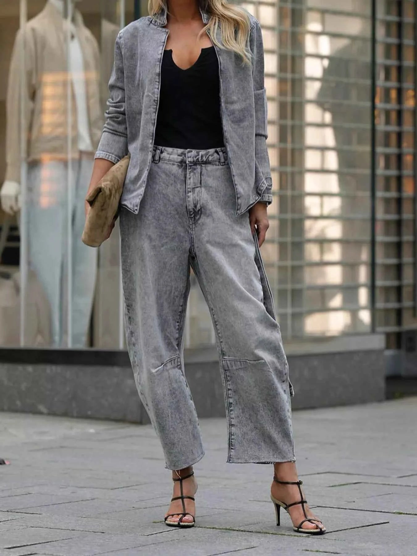 Long Sleeve Top and Wide Leg Jeans Denim Set 73c586bb19d043d0808c88b3e0ca1701-Max-Origin