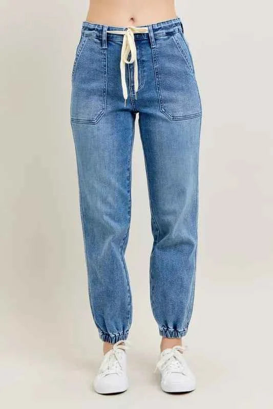 Full Size High Waist Denim Jogger Plus Size MD 73c7502a9d864a1bbdea00fb9e2fe73c-Max-Origin