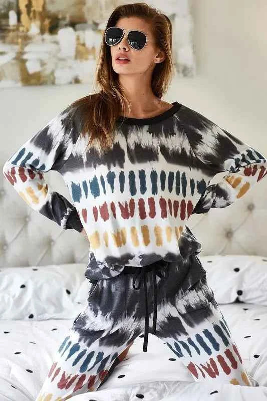 BiBi Tie Dye Print French Terry Top 73c9eff4b1764109983acc60fd51433e-Max-Origin