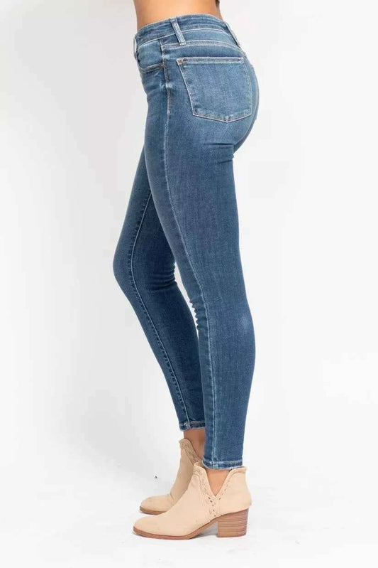 Full Size High Rise Button Fly Skinny Jeans Plus Size 73d35d16f4c04b48bb005828b0f8dcbf-Max-Origin