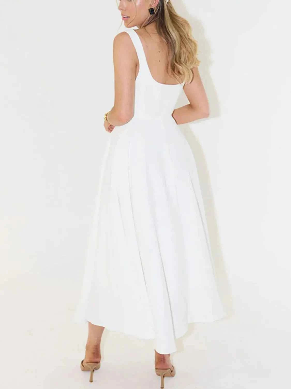 Square Neck Sleeveless Midi Dress 73f84cc8-58cf-466a-baa4-d9edd3bd2d4c-Max-Origin
