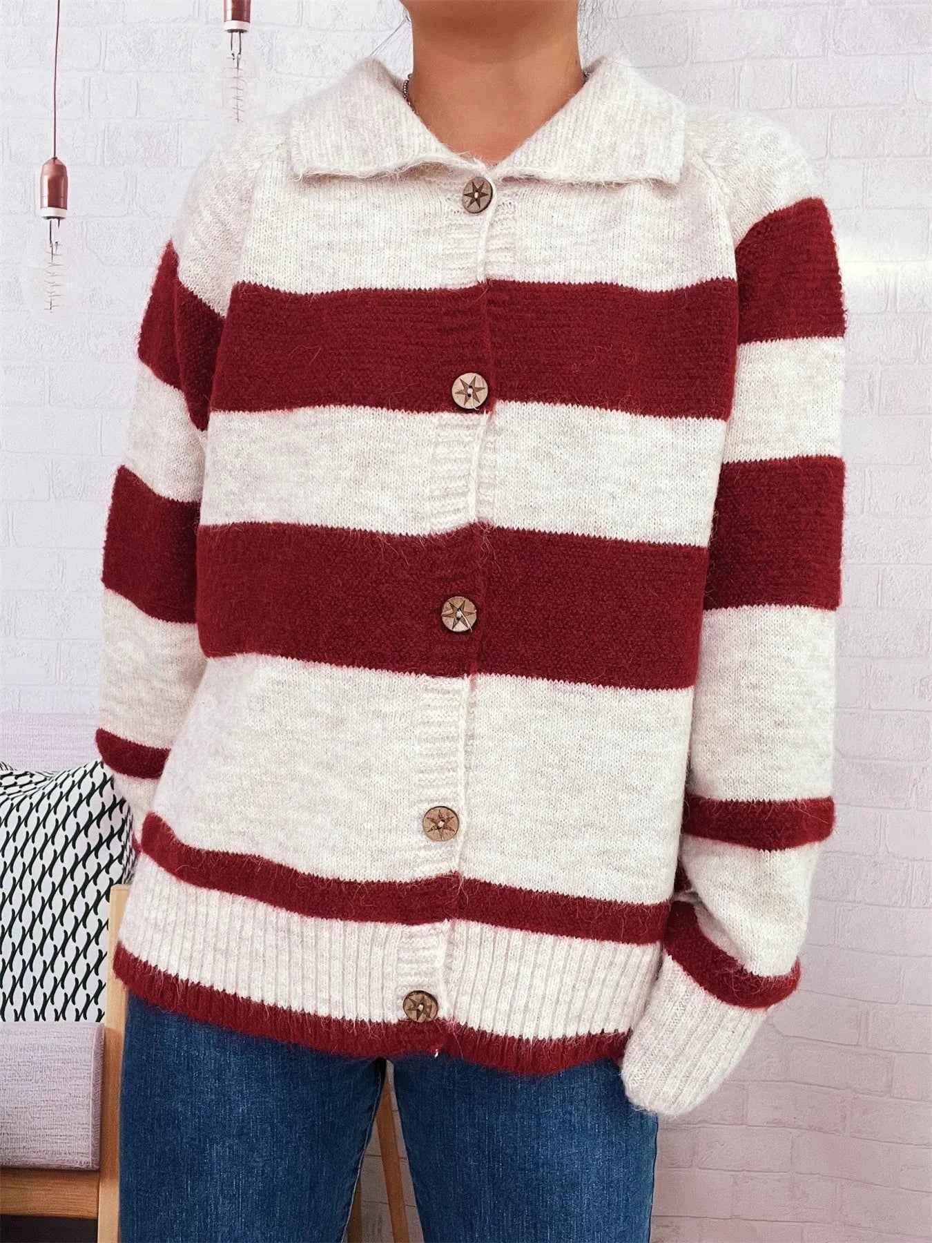 Striped Button-Up Cozy Cardigan 73fc5b9529c44af1889d1b5d7ed3540b-Max-Origin