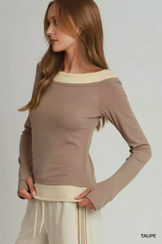 Layered Twofer Long Sleeve Top 741000c2-c9b0-49b9-bee5-3409226d6856-Max-Origin