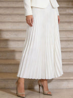 Button Up Long Sleeve Top and Pleated Skirt Set 74249692-cfa9-4c0e-afff-dccaa44fff50-Max