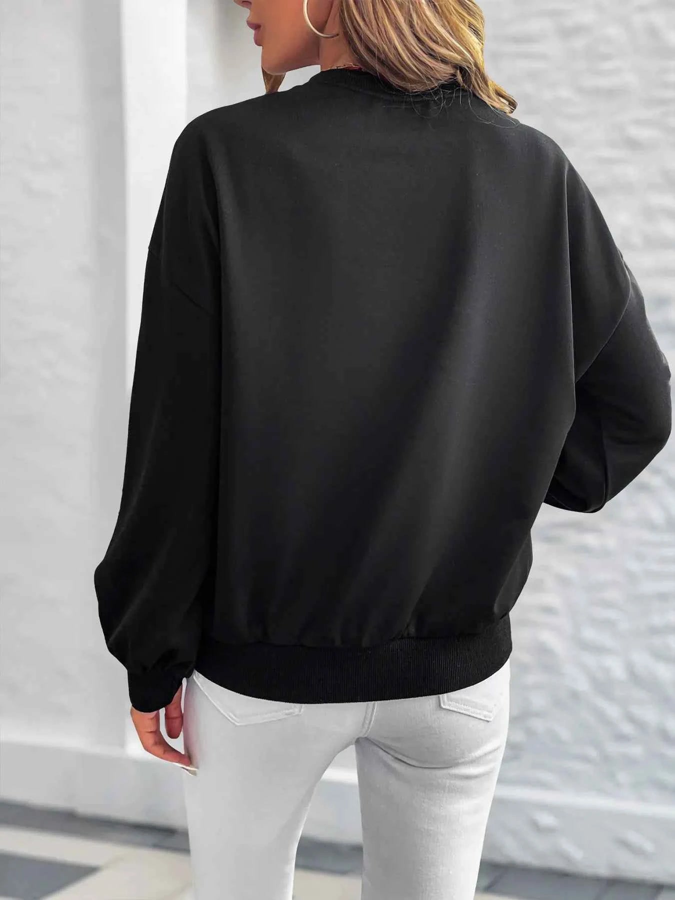 Heart Print Long Sleeve Sweatshirt 7462de905d98434e8a62c61b12725ee0-Max-Origin