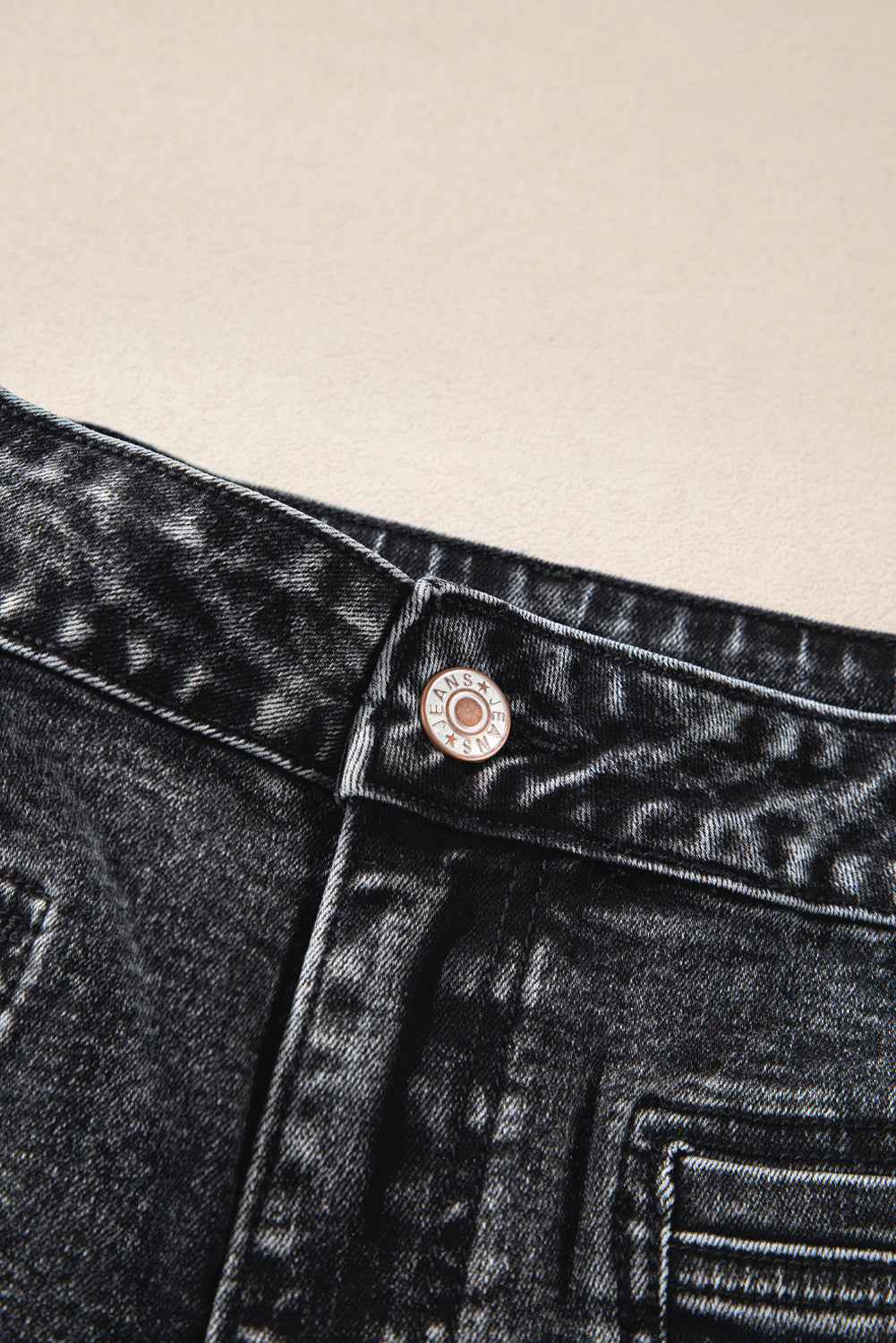 Sky Blue Chic Patch Pocket Straight Leg Loose Jeans 747089c5974d6a23