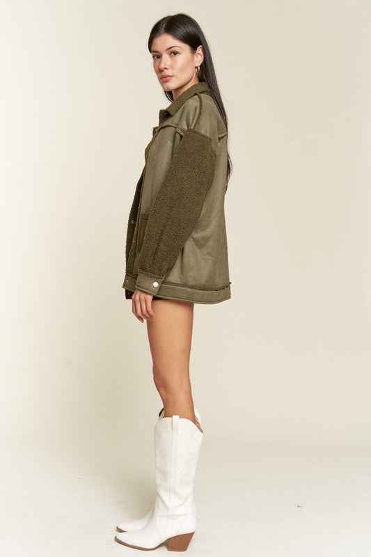FAUX FUR AND SUEDE JACKET JJO5028 748307dd-5b6c-458b-b40c-b6c96a65286a