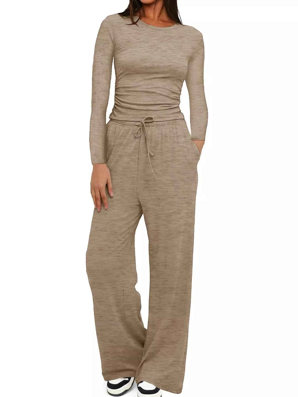 Round Neck Long Sleeve Top and Pants Set 749987ab-0737-428c-84f0-6dbeac70d9fd-Max-Origin