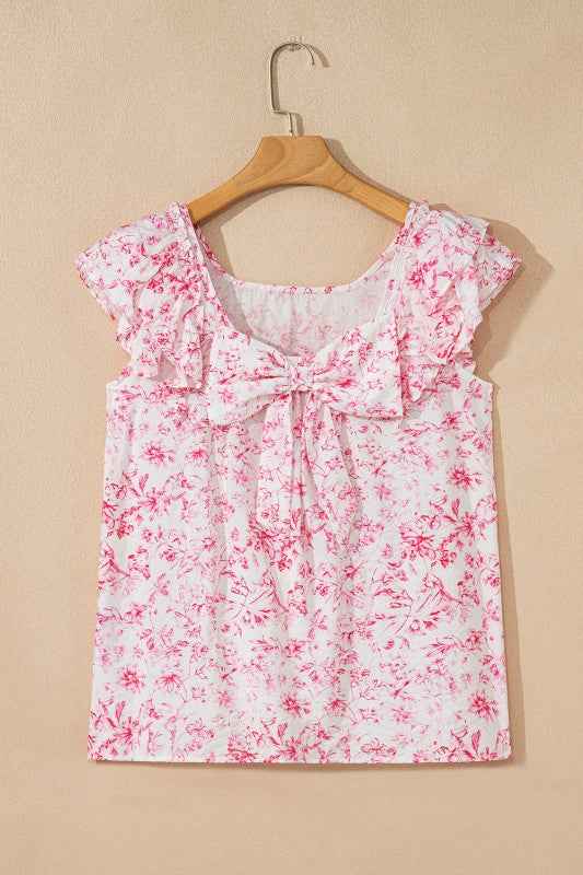 Aya Bow Back Square Blouse 74a212e9-b271-4313-b9fc-ea46d710797f