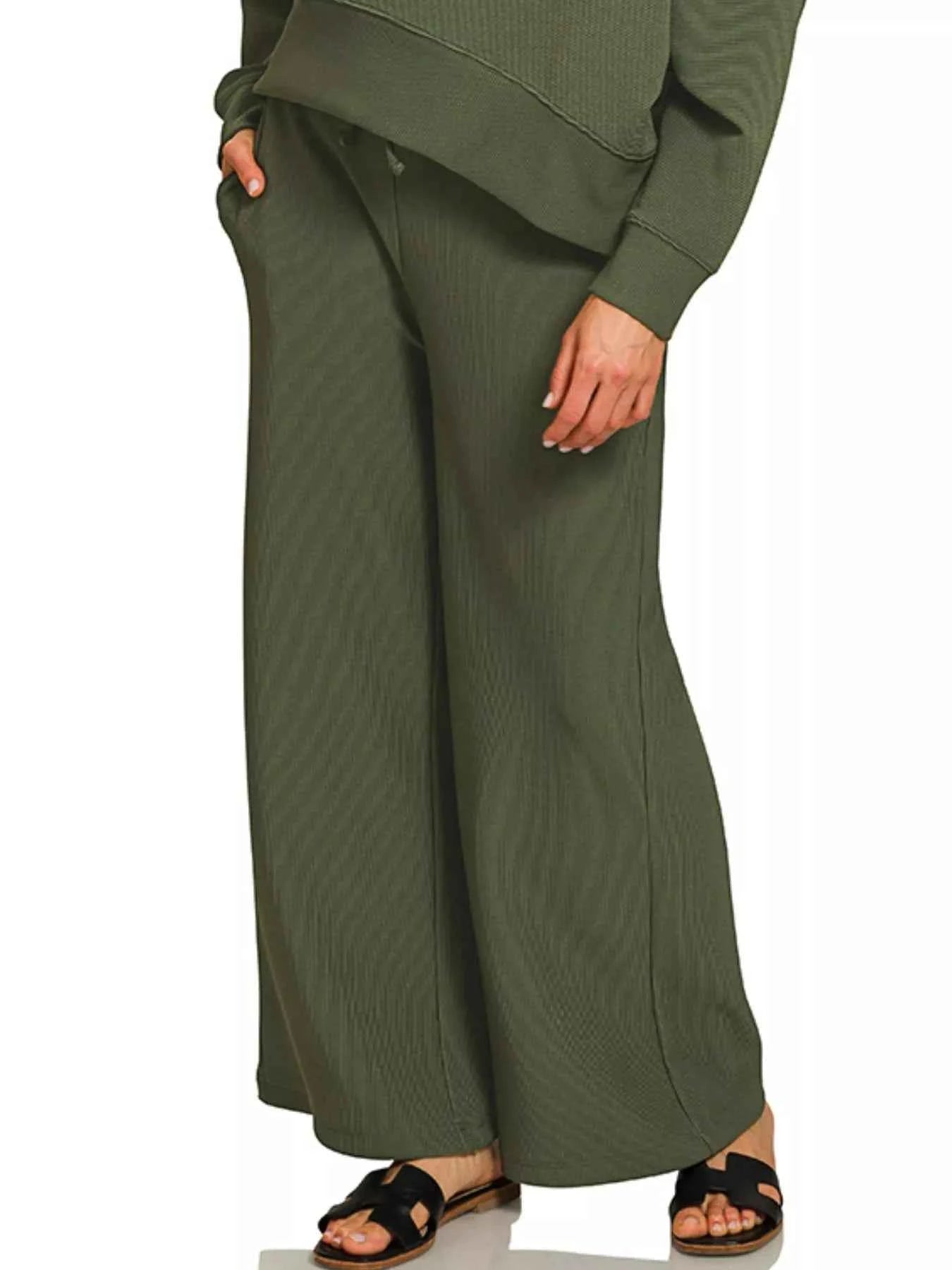 Zenana Ribbed Round Neck Pullover and Drawstring Pants Set 74a62ee6-1cf9-4bff-a7f5-2f54733cd66e-Max-Origin