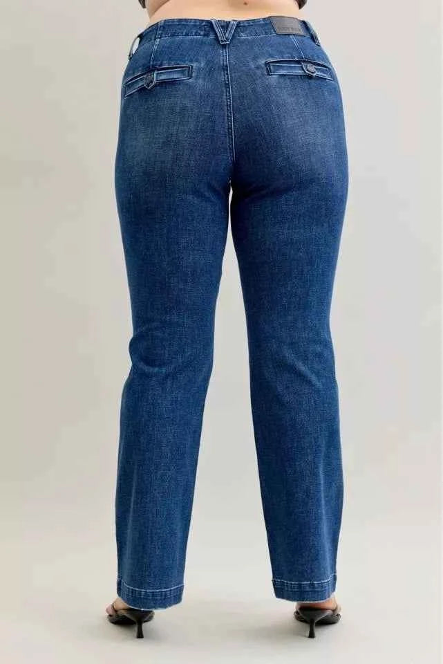 Judy Blue Full Size Mid Rise Bootcut Jeans with Welt Pockets Plus Size 74bf2ebc-7fb3-4324-be27-58b0a3c126bb-Max-Origin