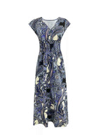Plus Size Floral V-Neck Cap Sleeve Maxi Dress 74d807b79e7a45caaf4b51fbbebd4f86-Max-Origin