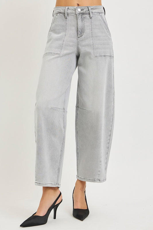 Slouchy Cropped Barrel Jeans 74e575a14d6a41a38763e8466e9f622a-Max
