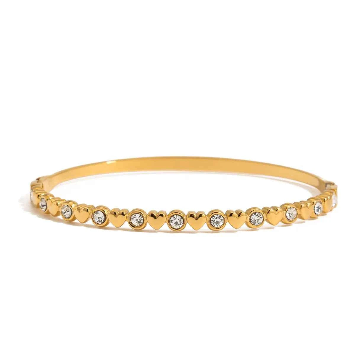 5-Piece 18K Gold-Plated Stainless Steel Inlaid Zircon Bracelet 7502da8f-8514-4154-bf7c-febf758fb594-Max-Origin