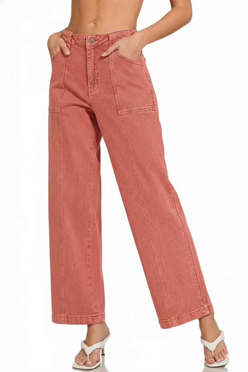 Zenana Straight Leg Utility Pocket Jeans 751fba96-1a9d-467d-99b6-0e0c4d2126a1-Max-Origin