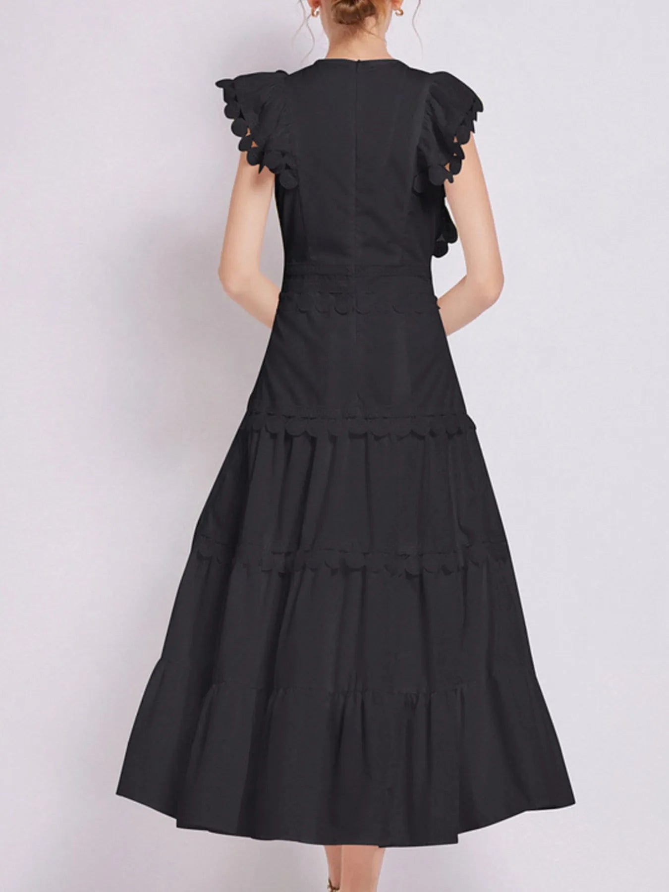 Sleeveless Ruffled Tiered Dress with Embroidered Trim 753c9b5a-9dd6-4d4b-8a12-2f250851bf5c-Max-Origin