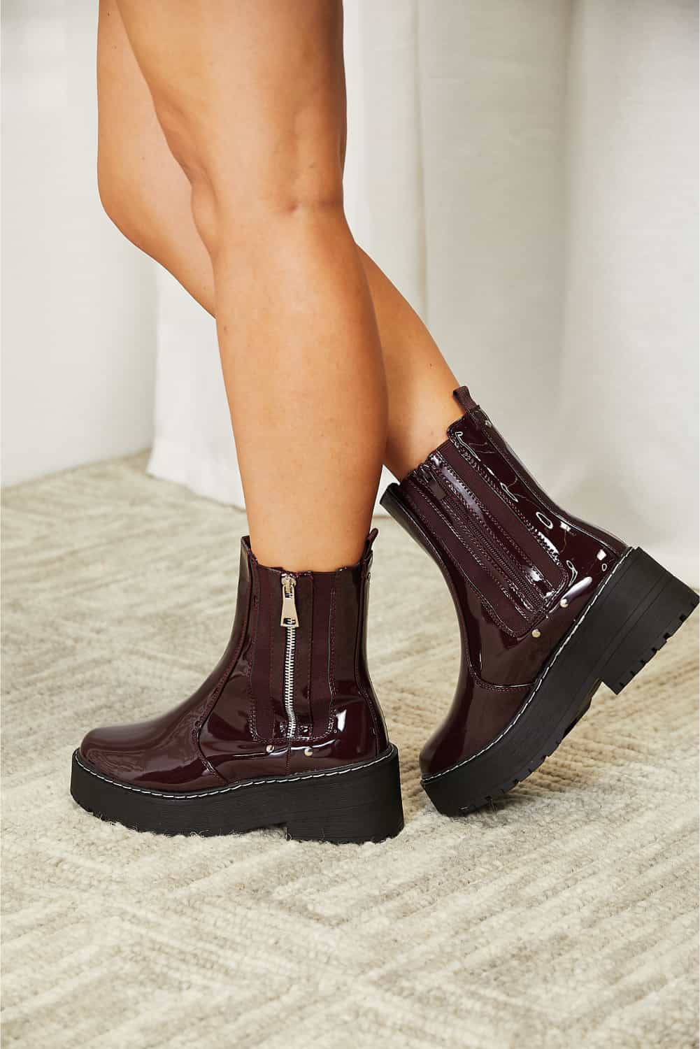 Forever Link Side Zip Platform Boots 75499b7118a749cd81c9e01aba09bb72-Max