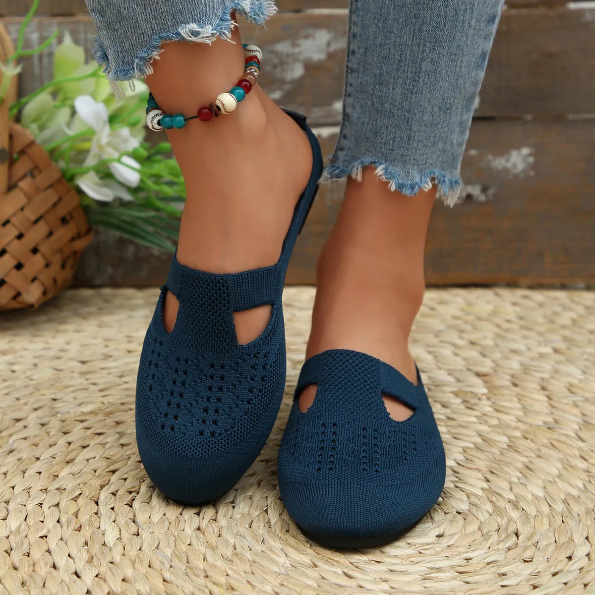 Round Toe Flat Slip-Ons Navy 7556e51263e6469da98d375ba7c68f72-Max-Origin
