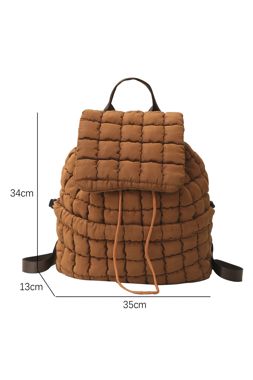 Pink Solid Flapped Quilted Puffer Backpack 75982f5b0069e264