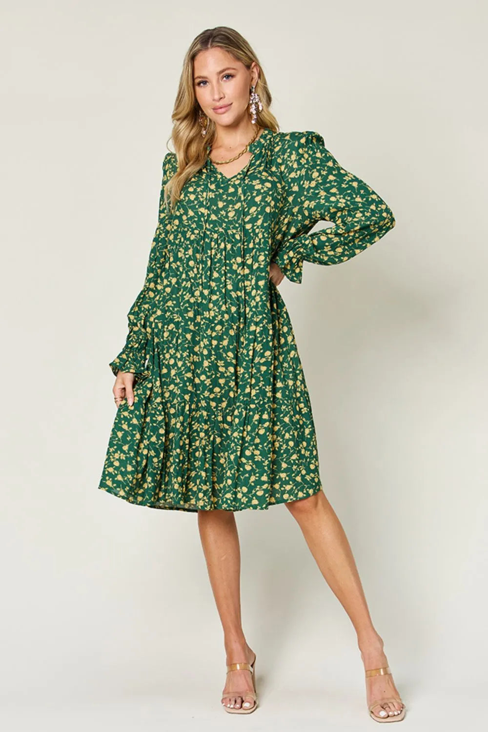 Double Take Full Size Printed Ruffle Hem Long Sleeve Tiered Dress 759dedc6-ca75-401a-8a2d-b63e3bfdf9fc-Max